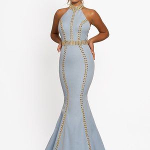 NWT Johnathan Kayne Light Denim Dress Sz 10